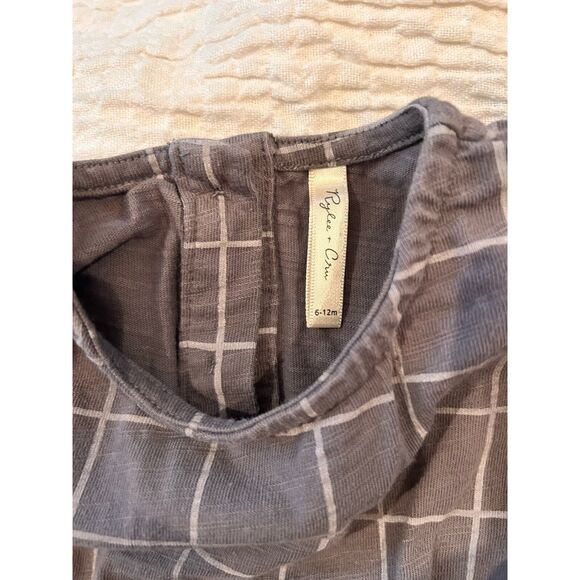 Rylee + Cru Wavy Check Kat Dress Baby Girl Sz 6 12 Months - Picture 4 of 5